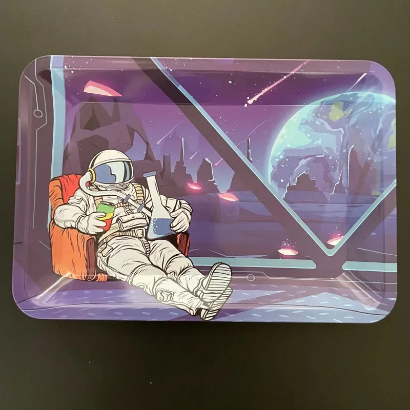 Metal Rolling Tray Smoking Accessories 180*125mm